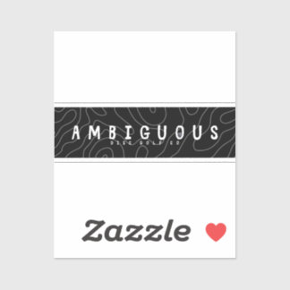 Ambiguous Disc Golf Sticker