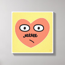 Ambiguous Emotion Heart - With Moustache