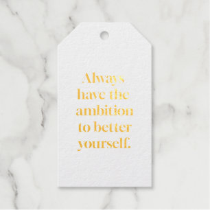Ambition Foil Gift Tag