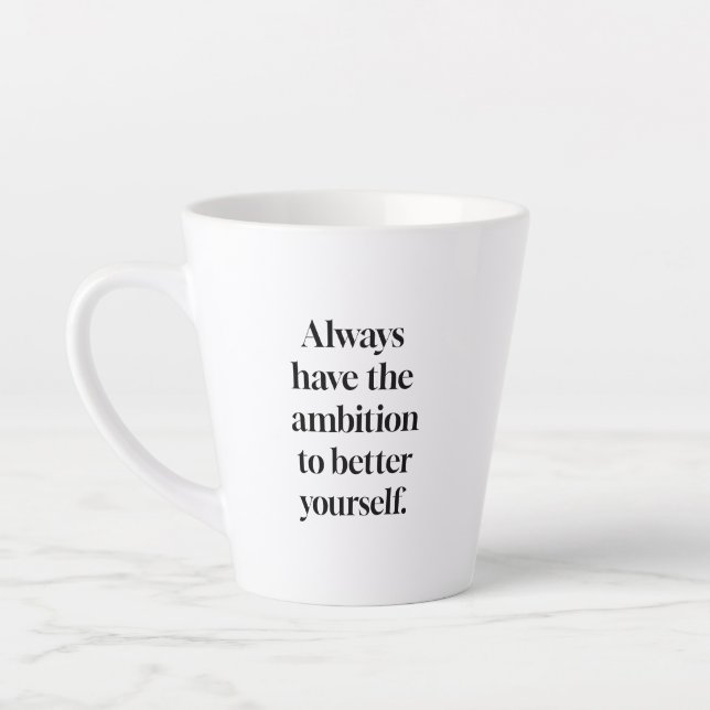 Ambition Latte Mug (Left)