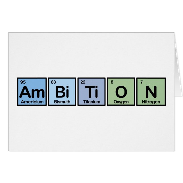 Ambition made of Elements (Front Horizontal)