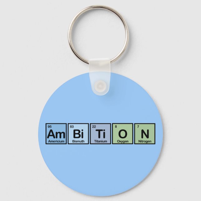 Ambition made of Elements Keychain (Front)