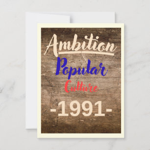 Ambition: Popular Culture Postcard