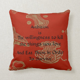 Ambition! Throw Pillow