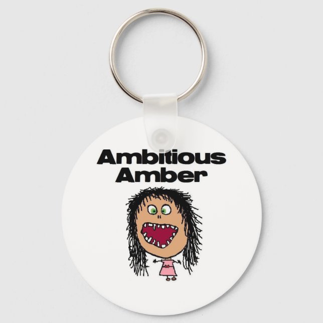 Ambitious Amber Keychain (Front)
