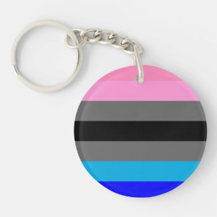 Ambonec Pride Flag Keychain