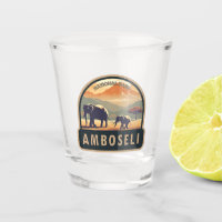 Amboseli National Park Kenya Travel Art Vintage