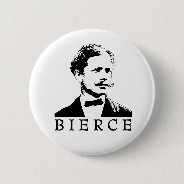 Ambrose Bierce 2 Inch Round Button (Front)