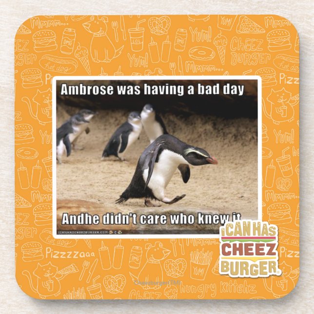 Ambrose was having a bad day coaster (Front)