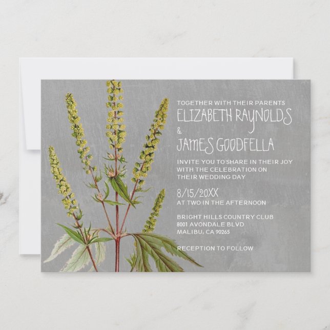 Ambrosia Wedding Invitations (Front)