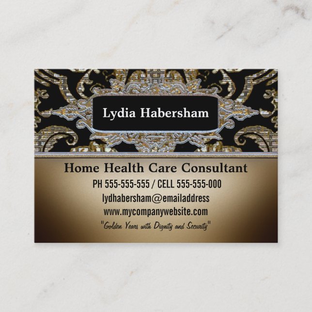 Ambrosian IV Professional Elegance Business Card (Front)