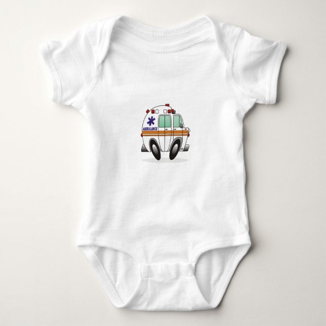 Ambulance Baby Bodysuit (Front)