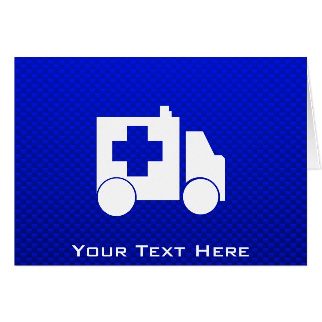 Ambulance bleue (Devant horizontal)