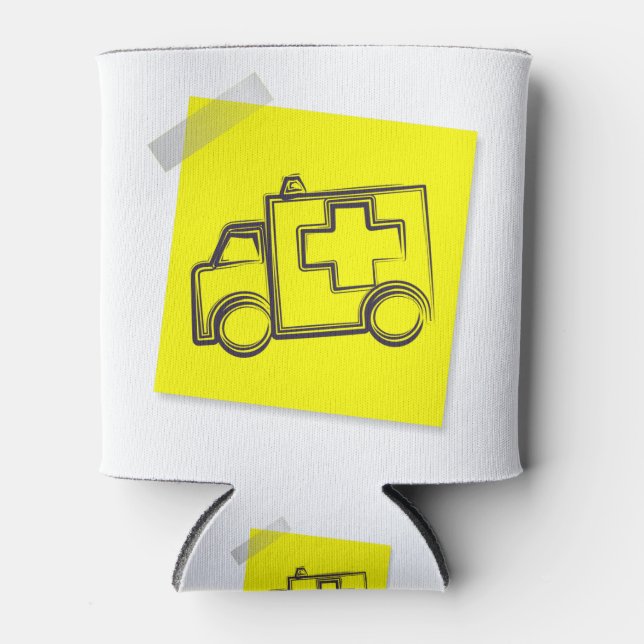 Ambulance Can Cooler (Front)