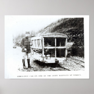 Ambulance Car on One of the Light Railways Poster