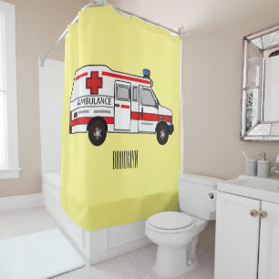Ambulance cartoon illustration