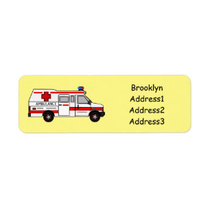 Ambulance cartoon illustration