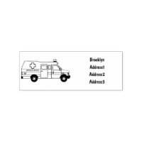 Ambulance cartoon illustration