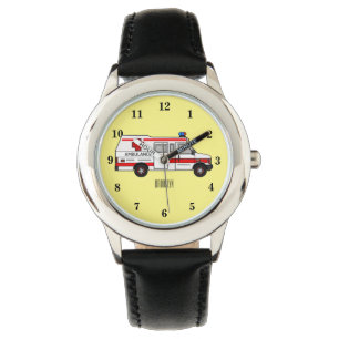 Ambulance cartoon illustration watch