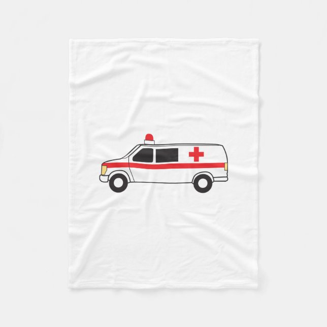 Ambulance Fleece Blanket (Front)