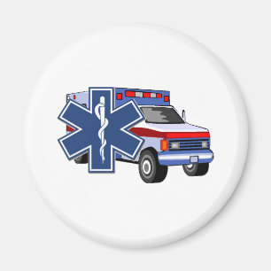 Ambulance For EMS EMT Paramedic First Responders Magnet