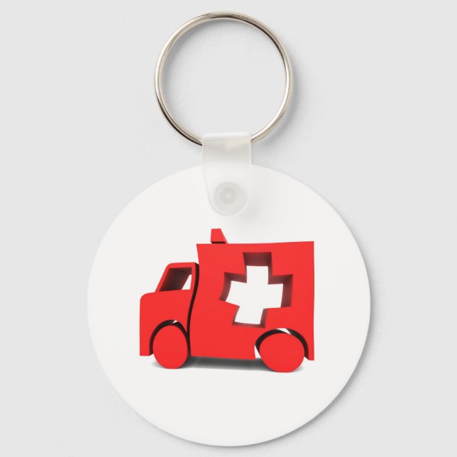 ambulance keychain (Front)