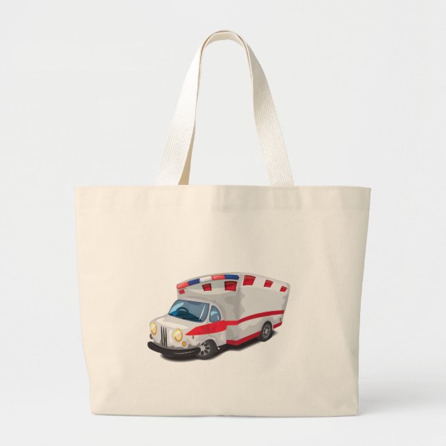Ambulance Large Tote Bag (Front)