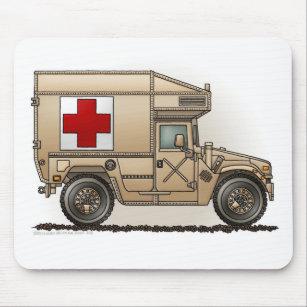 Ambulance Military Hummer Medic Mouse Pad