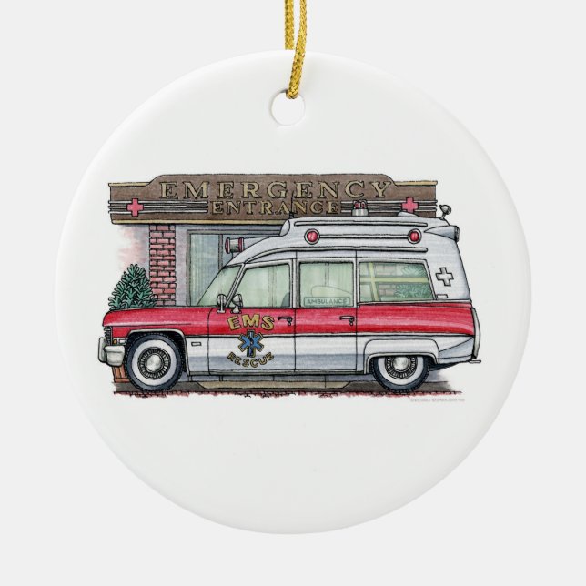 Ambulance Ornament (Front)
