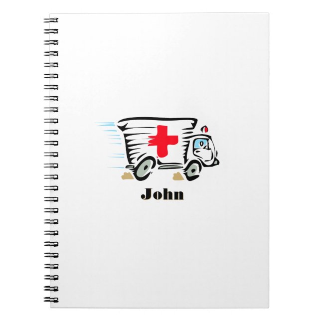 Ambulance Paramedic Medical Notebook (Front)