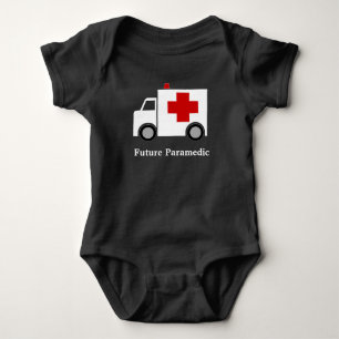 Ambulance   Personalized   Future Paramedic Baby Bodysuit