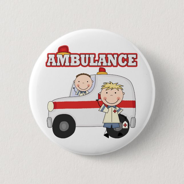 Ambulance T-shirts and Gifts 2 Inch Round Button (Front)