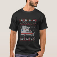 Ambulance Ugly Christmas Pajama Costume EMT Parame