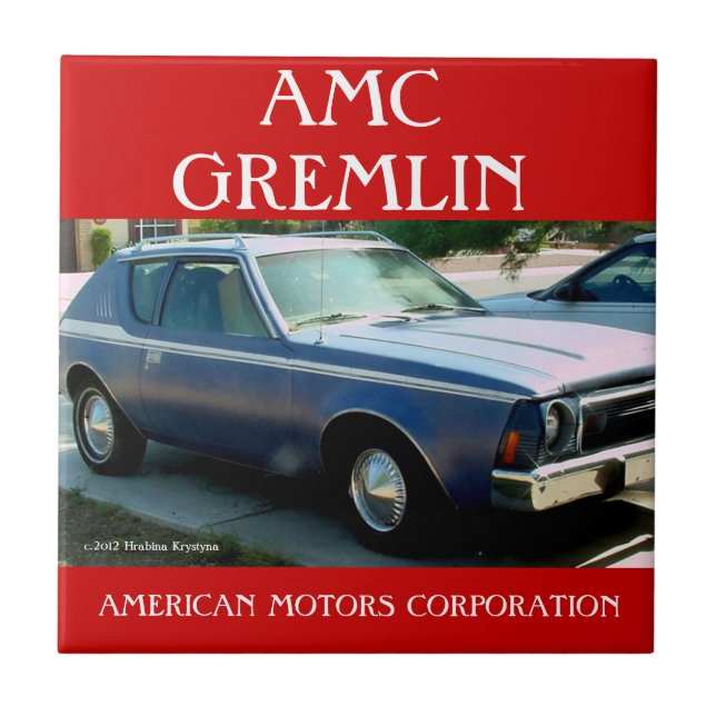 AMC GREMLIN AMERICAN MOTORS CORPORATION TILE (Front)
