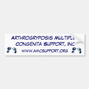 AMCSI Arthrogryposis bumpersticker blue Bumper Sticker