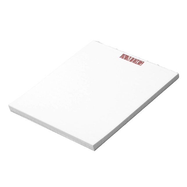 AMDG All for the Glory of God Notepad (Rotated)