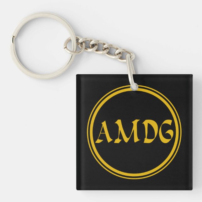 AMDG KEYCHAIN (Front)
