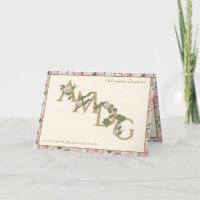 AMDG Religious Vintage Floral Catholic prayer