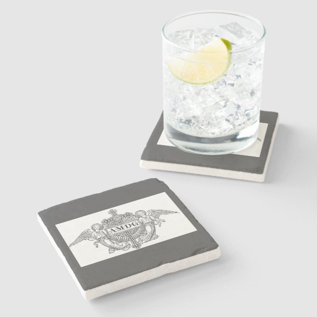 AMDG STONE COASTER (Side)
