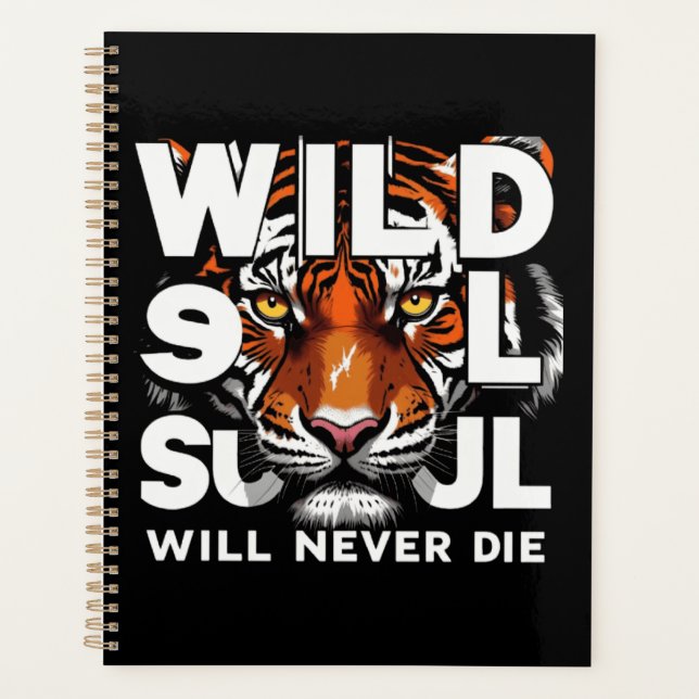 "Âme sauvage - Fierce Tiger Eyes Motivational Art" (Devant)