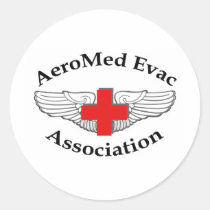 AMEA Logo drop shadow version Classic Round Sticker