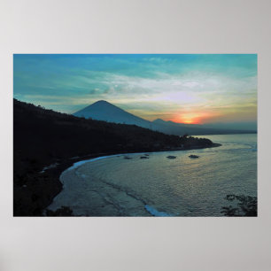 Amed Sunset Poster