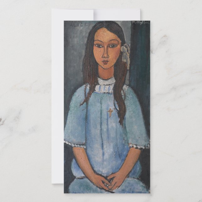 Amedeo Modigliani - Alice 1918 Holiday Card (Front)