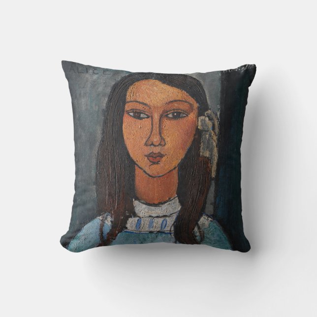 Amedeo Modigliani - Alice Throw Pillow (Front)