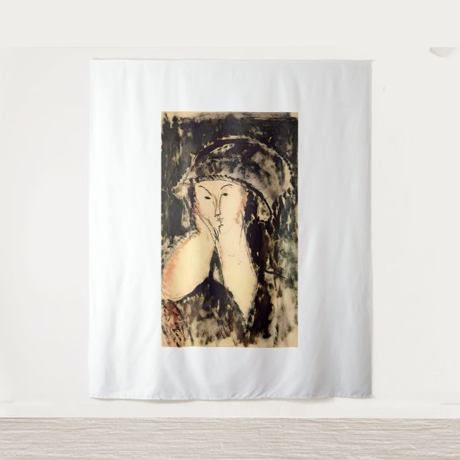 Amedeo Modigliani art Tapestry (Front)