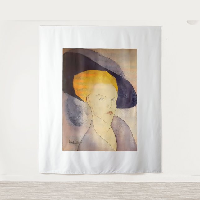 Amedeo Modigliani art Tapestry (Front)