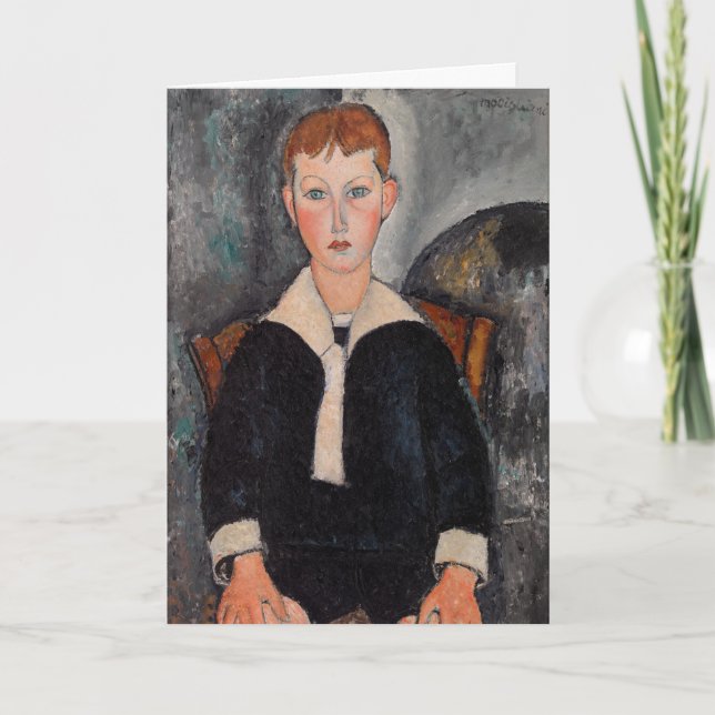 Amedeo Modigliani - Boy in Sailor Suit Card (Front)