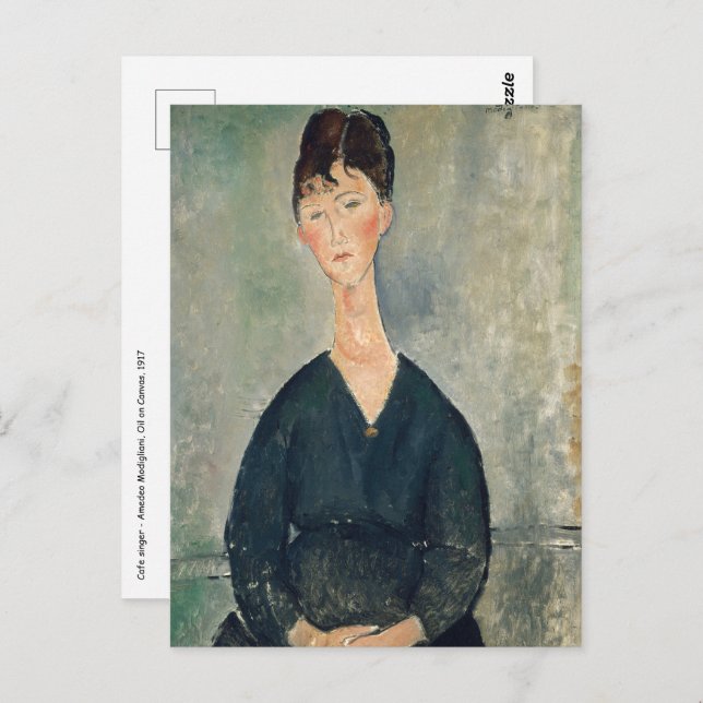 Amedeo Modigliani - Cafe singer Postcard (Front/Back)