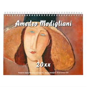 Amedeo Modigliani Calendar