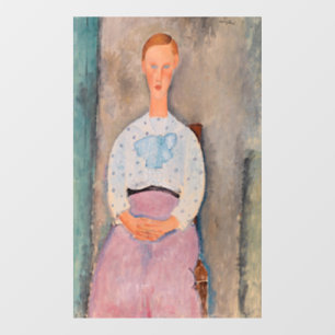 Amedeo Modigliani - Girl with a Polka-Dot Blouse Window Cling